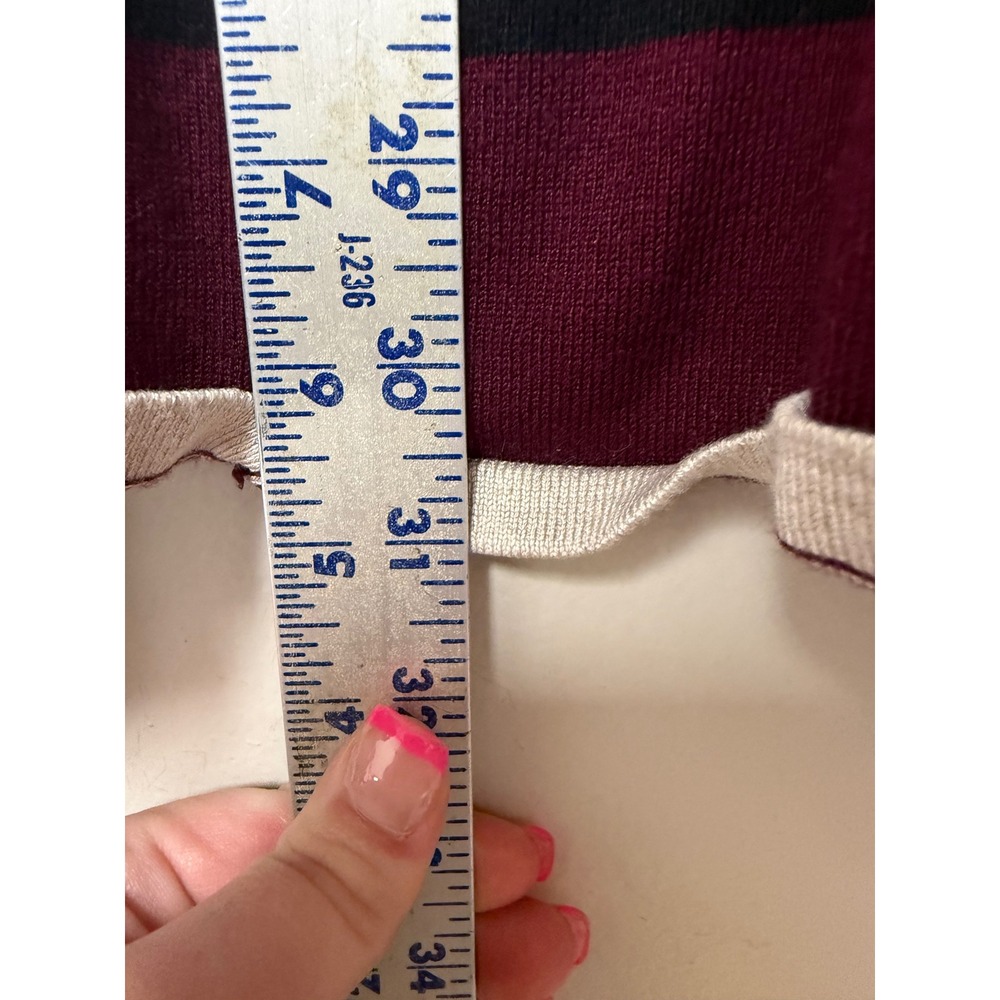 99 Jane Street Tunic Sweater Womens 2X Burgundy Excellent Handkerchief Hem - Picture 4 of 7